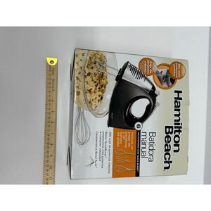 Hamilton Beach 290 Watt Hand Mixer 6 Speeds Bowl Rest Snap On Storage Case Black